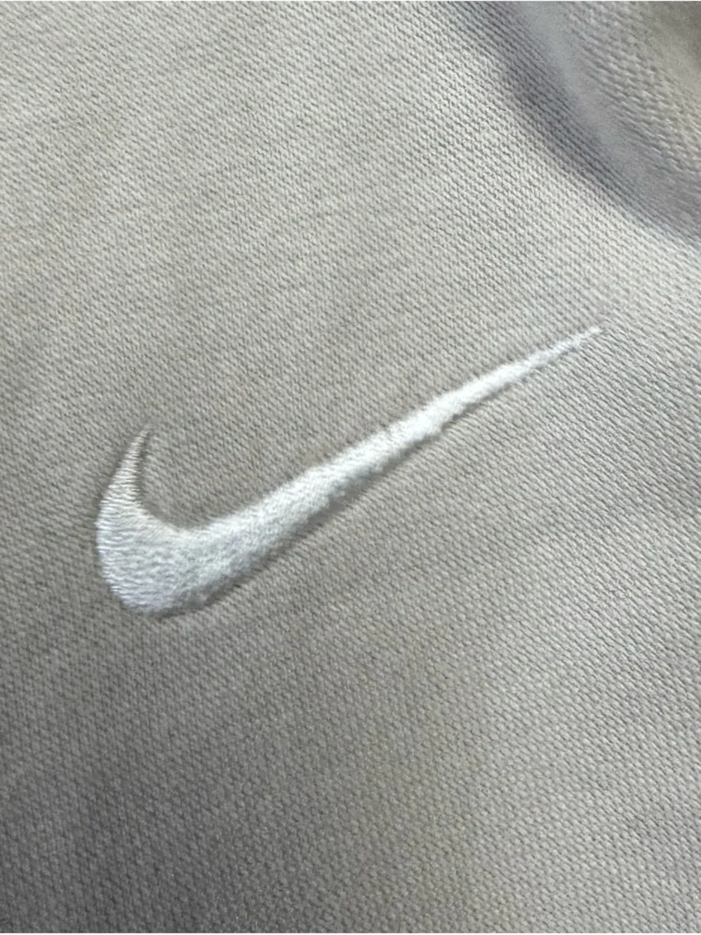 Nike Off-White Oatmeal Fleece Joggers XS Neutral Athleisure Lounge Cozy Minimal - Picture 6 of 8